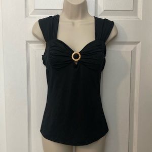 Dressy, black ,sleeveless, top